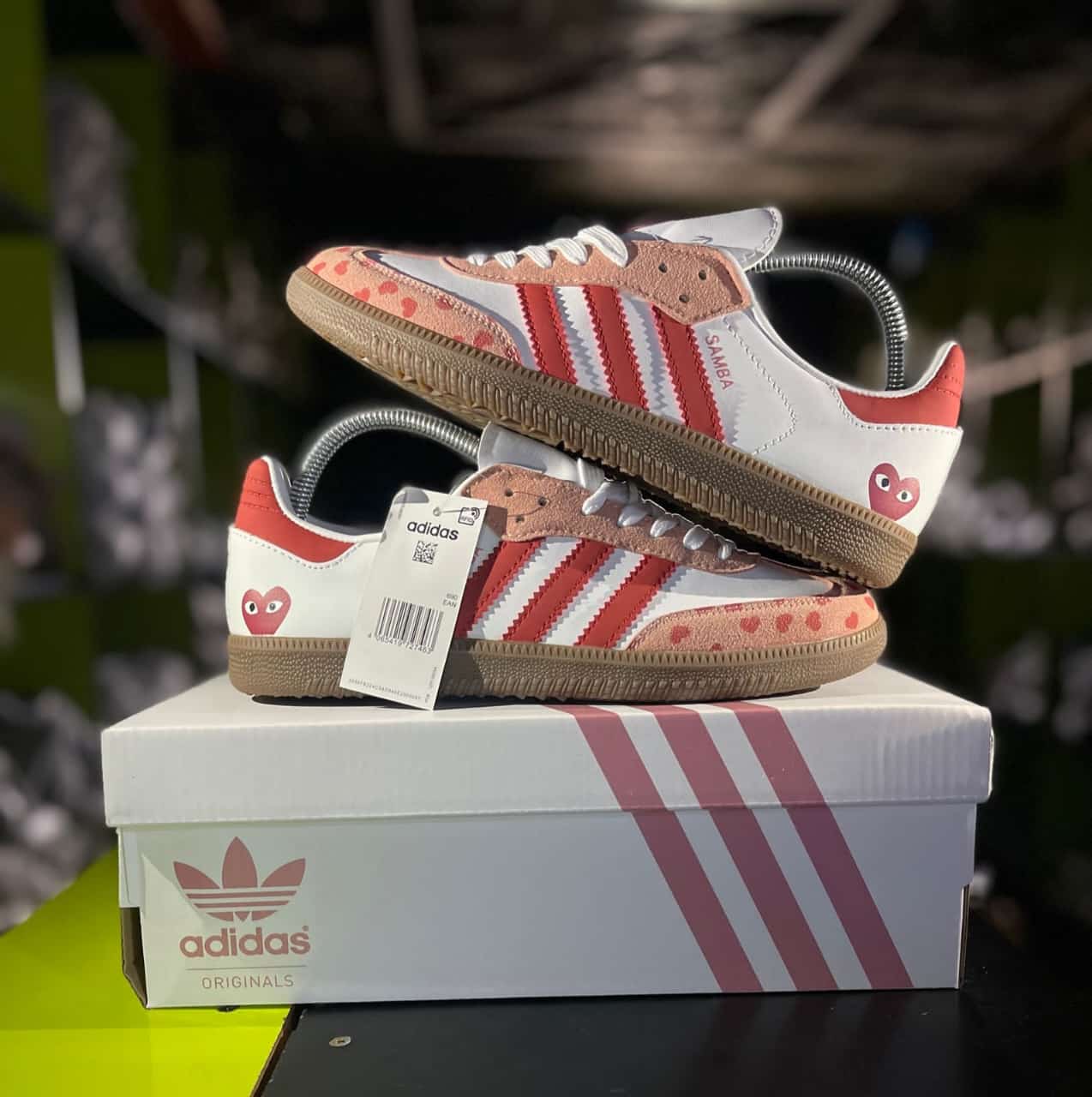 Samba OG x Comme des Garçons PLAY Red/White 