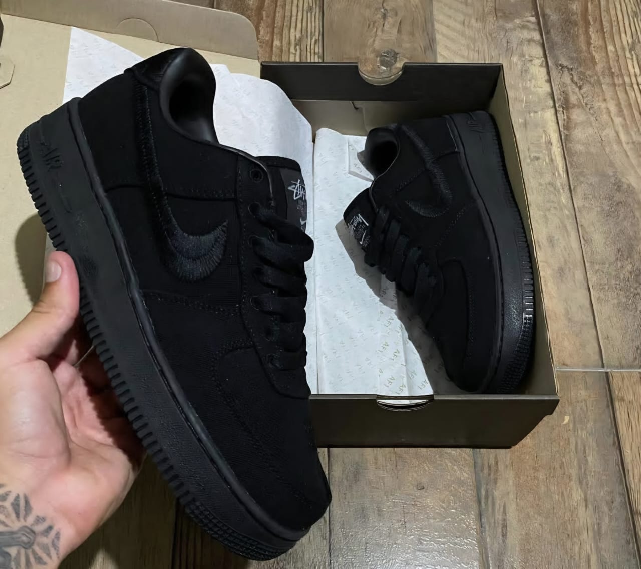 Stussy x Nike Air Force 1 Low Fossil