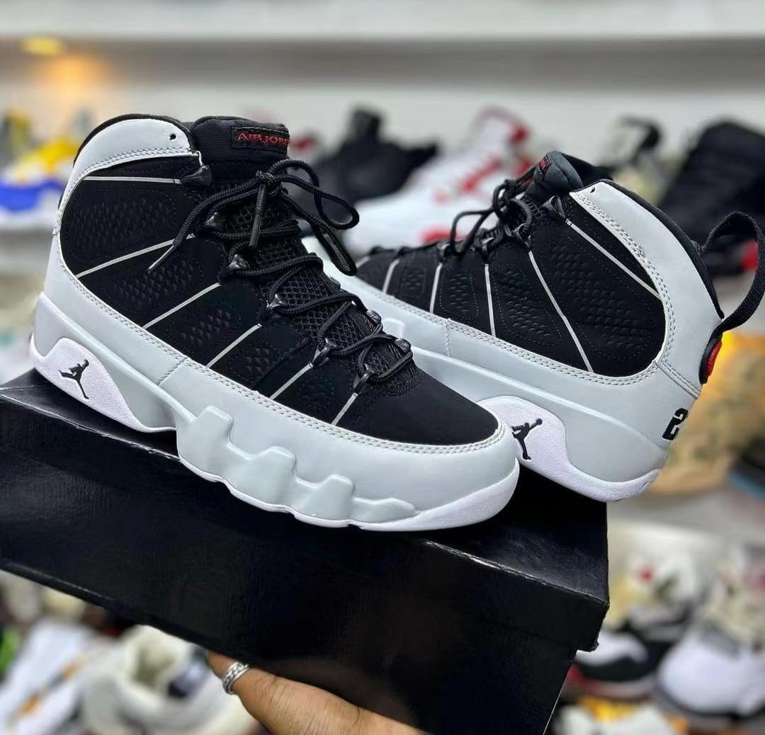 Jordan 9 Black/White/Grey Colorway